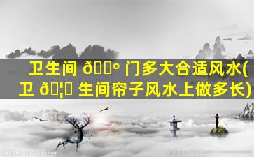 卫生间 🐺 门多大合适风水(卫 🦄 生间帘子风水上做多长)